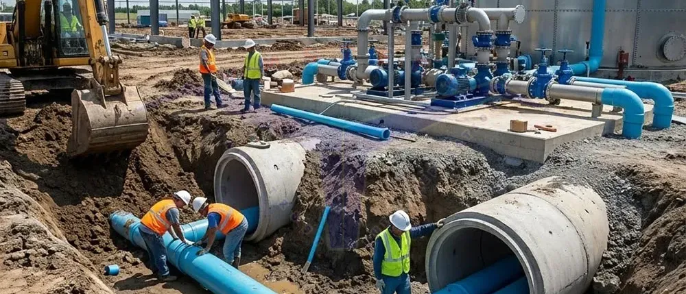Công trình Cấp thoát nước do Vạn Thành thi công
